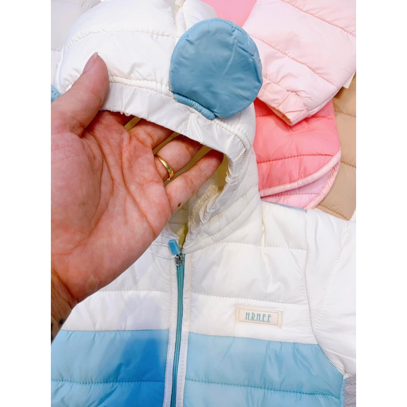 HRNEE Áo Phao Bông Ép Cho Bé Hàng Chính Hãng