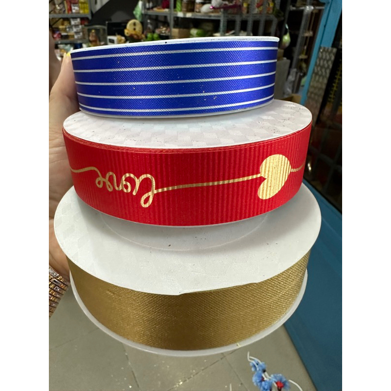 Ruy băng NI LÔNG 3cm gói quà ,bó hoa trang trí Dài 35 métt ƠI