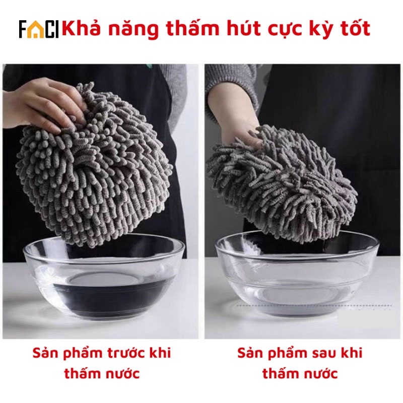 - Khăn lau tay nhà bếp san hô siêu thấm nước tiện dụng