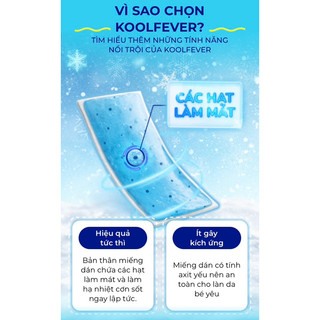 Miếng Dán Hạ Sốt Trẻ Em KoolFever Nhật Bản