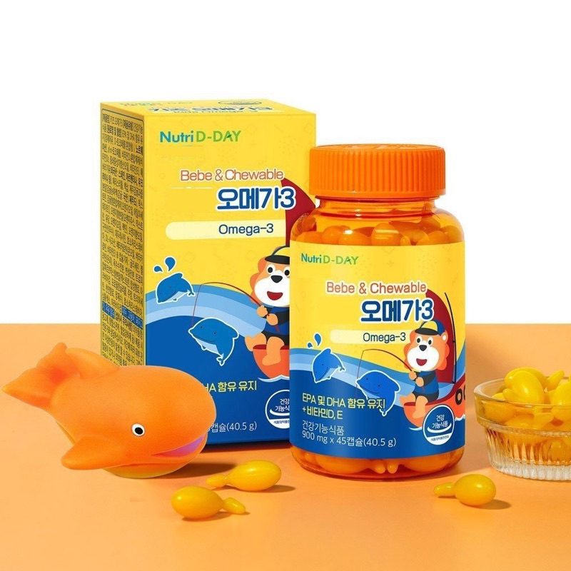 Viên Uống Bổ Sung Omega 3 Cho Bé Nutri D-DAY (45 Viên)