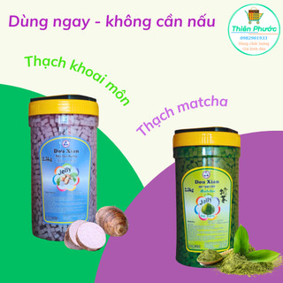 Thạch rau câu khoai môn, thạch matcha Douxian bình 2,5kg