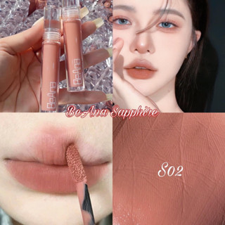    Tặng cọ tán son   Son kem BEANA SAPPHIRE màu Nâu Nude S02 
