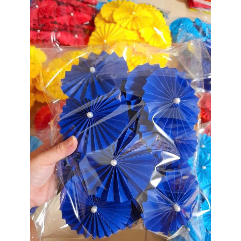 Combo 10 Cái Quạt Giấy Trang Trí GIẤY NHŨ ĐẸP DÀY