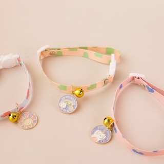 Vòng cổ charm HAPPY 1cm dành cho chó mèo