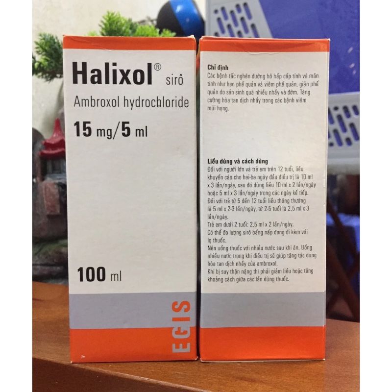 Halixol 15mg/5ml lọ 100ml nhập khẩu hungary