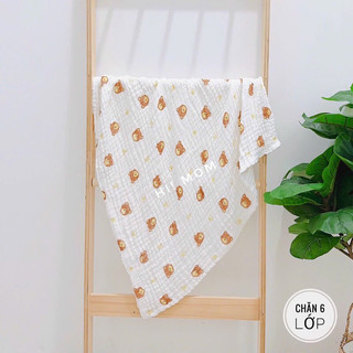 Khăn tắm xô 6 lớp hình nhăn