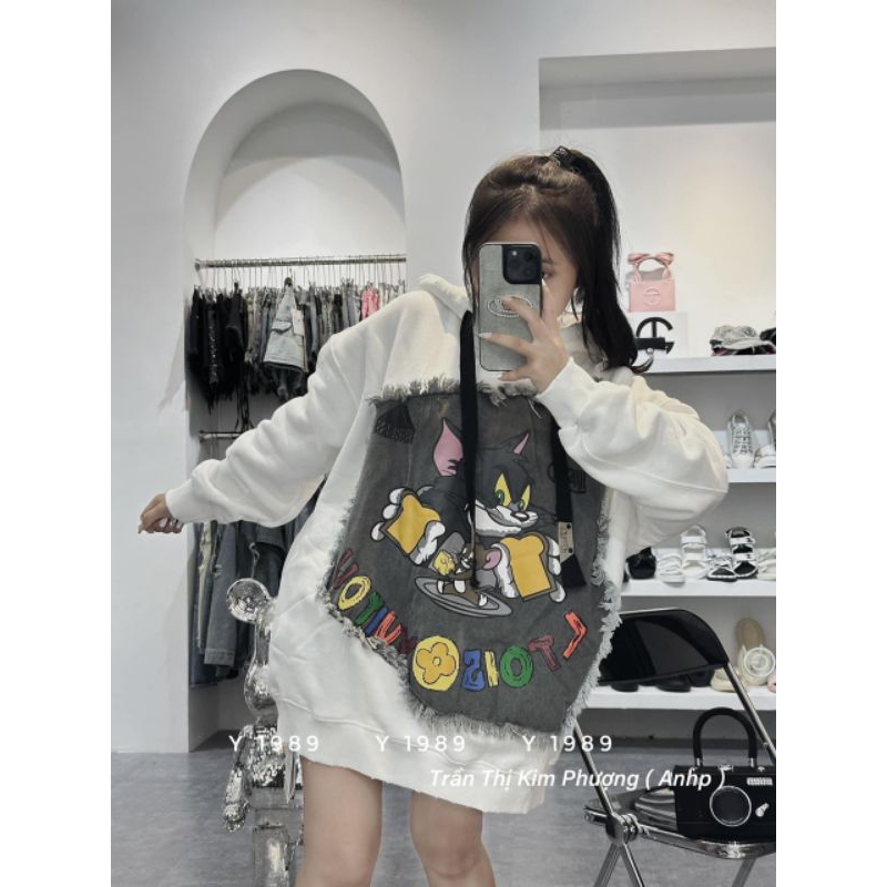 Áo nỉ hoodies hình thỏ siêu đẹp