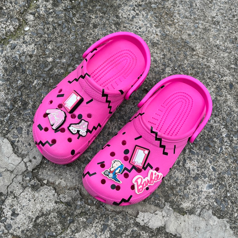 Dép Crocs Chính Hãng mới lỗi vết cắt, hàng siêu bền size M5W7 và M7W9 màu hồng.