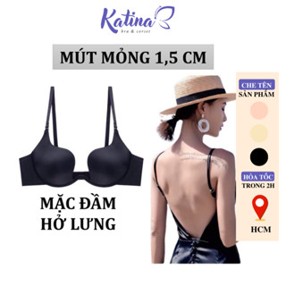 KTO01 Áo Lót Nâng Ngực KATINA BRA 7 Kiểu Có Gọng Kèm Dây Siêu Nâng Đẩy Chuyên Dụng Mặc Đầm Hở Lưng Multiway