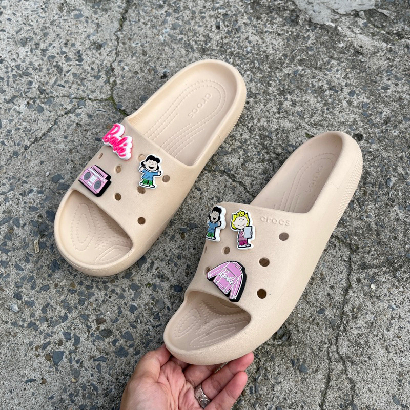 Dép Crocs Chính Hãng Quai Ngang, hàng siêu bền, kháng khuẩn chống bị hôi chân. Tặng 4 Charm Chính Hãng.