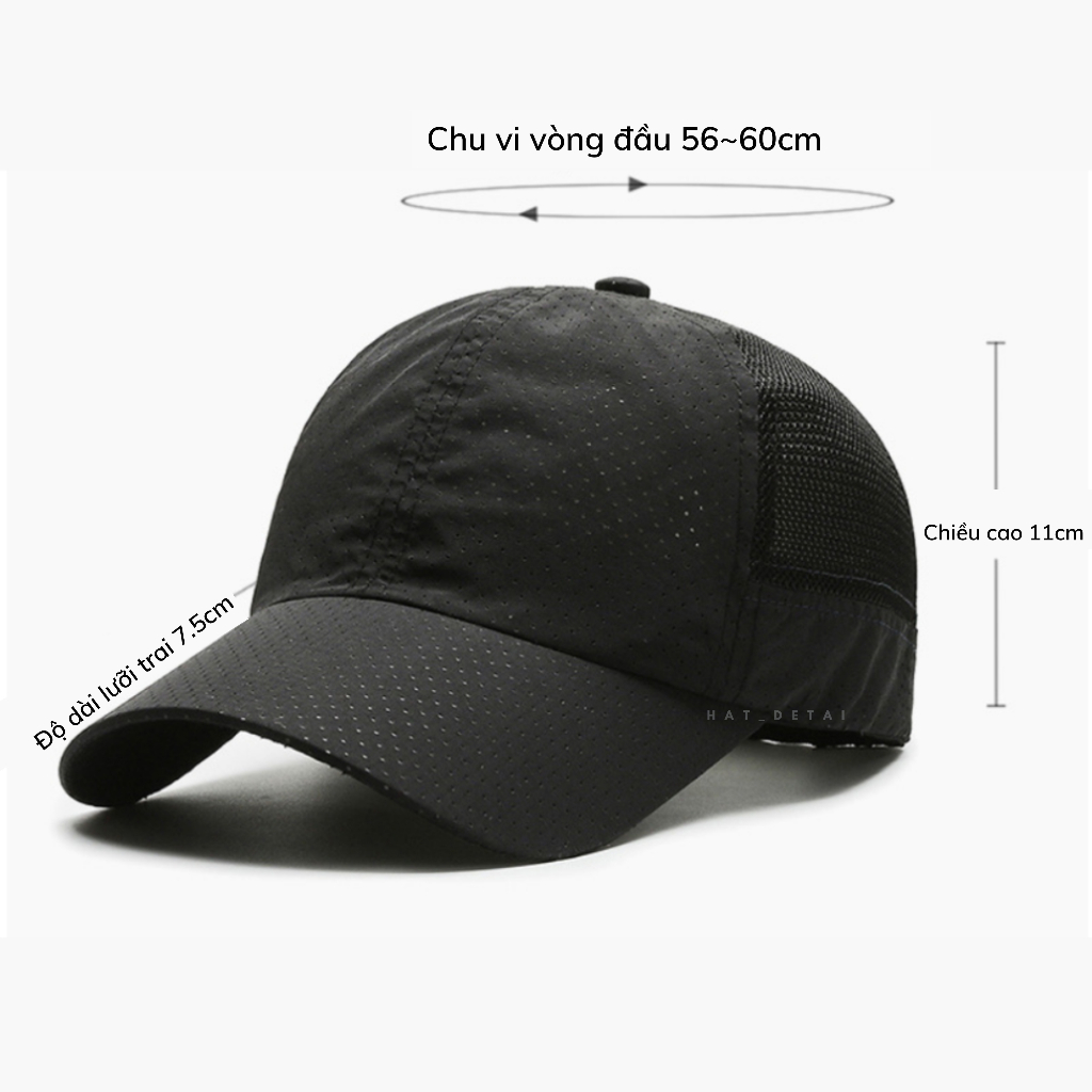 Mũ Thể Thao, Mũ Lưỡi Trai Nam Nữ, Siêu Mỏng, Thoáng Khí, Thích Hợp Thể Thao, Chạy Bộ, Câu Cá, Golf, Câu Cá,.