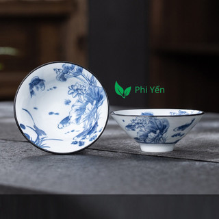 Chén Sứ Cảnh Đức Dáng Nón Dùng Uống Trà