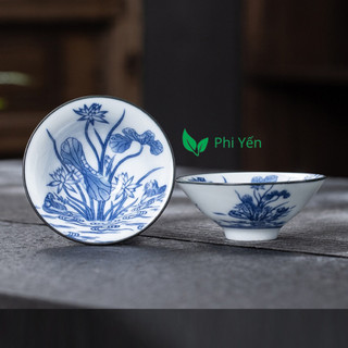 Chén Sứ Cảnh Đức Dáng Nón Dùng Uống Trà