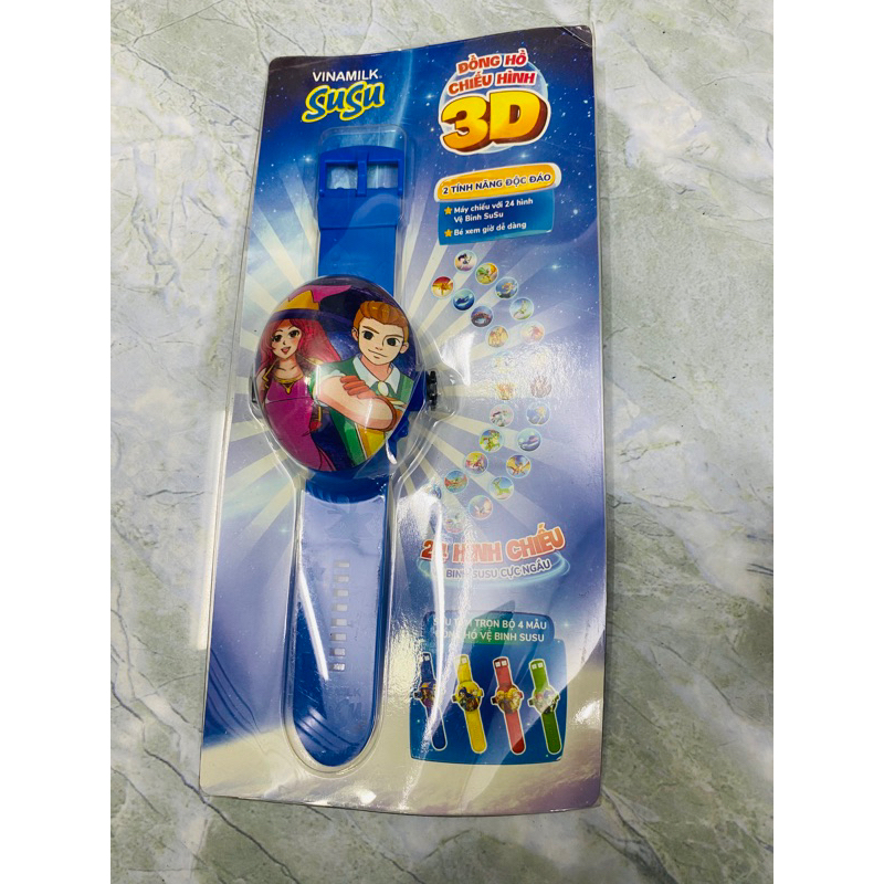 Combo 4 chiếc đồng hồ chiếu hình 3D