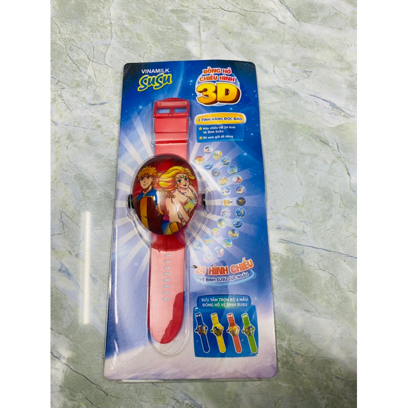 Combo 4 chiếc đồng hồ chiếu hình 3D