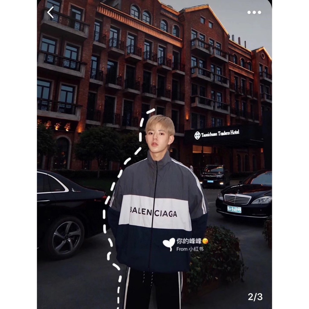 Áo gió 2 lớp Balenciaga 2023ss, Áo khoác gió BLCG chống nước