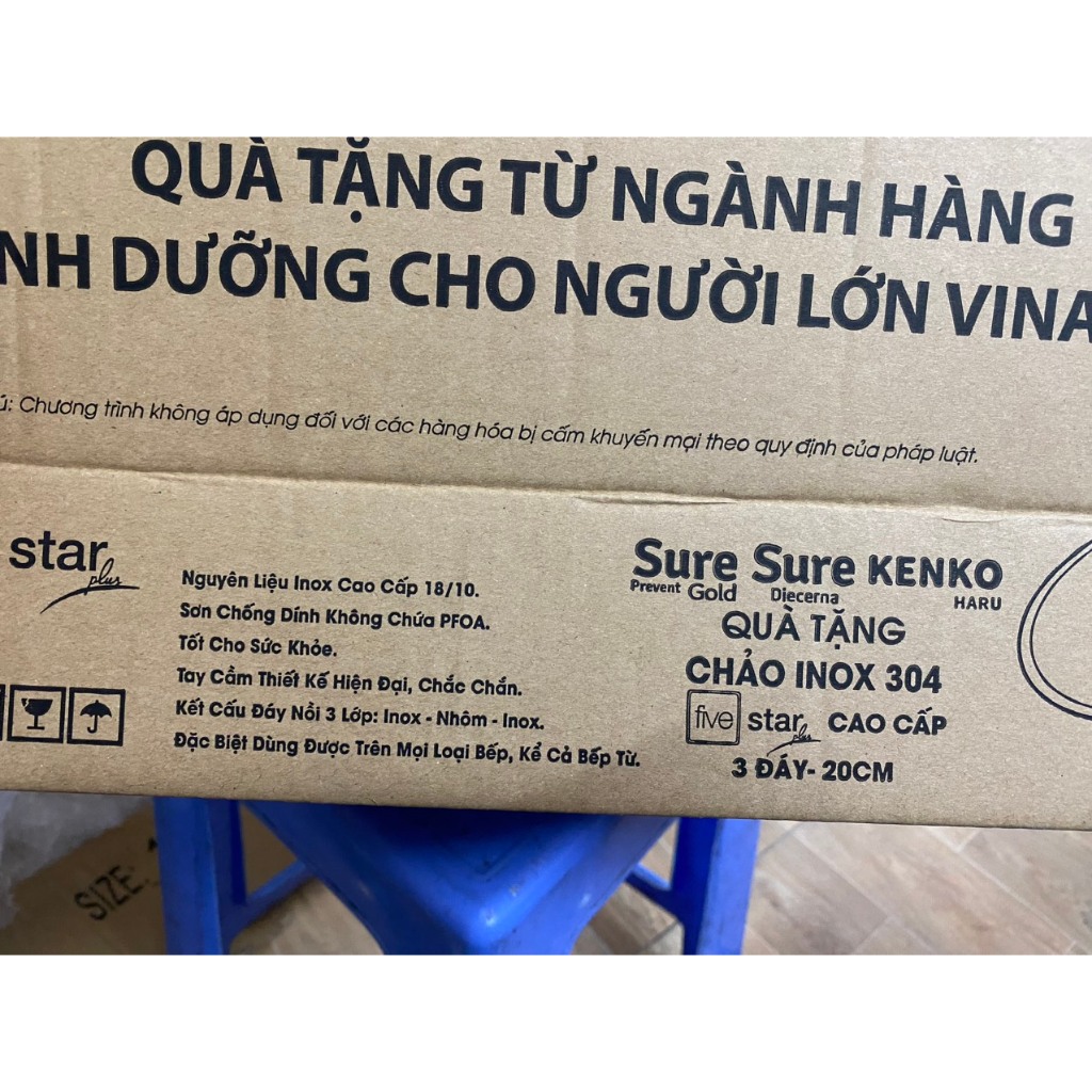 CHẢO INOX 304 FIVESTAR 20CM QUÀ TẶNG SỮA VINAMILK