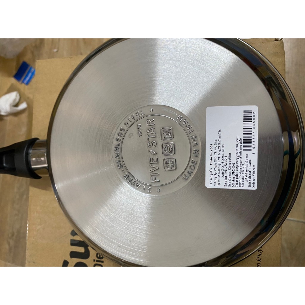 CHẢO INOX 304 FIVESTAR 20CM QUÀ TẶNG SỮA VINAMILK