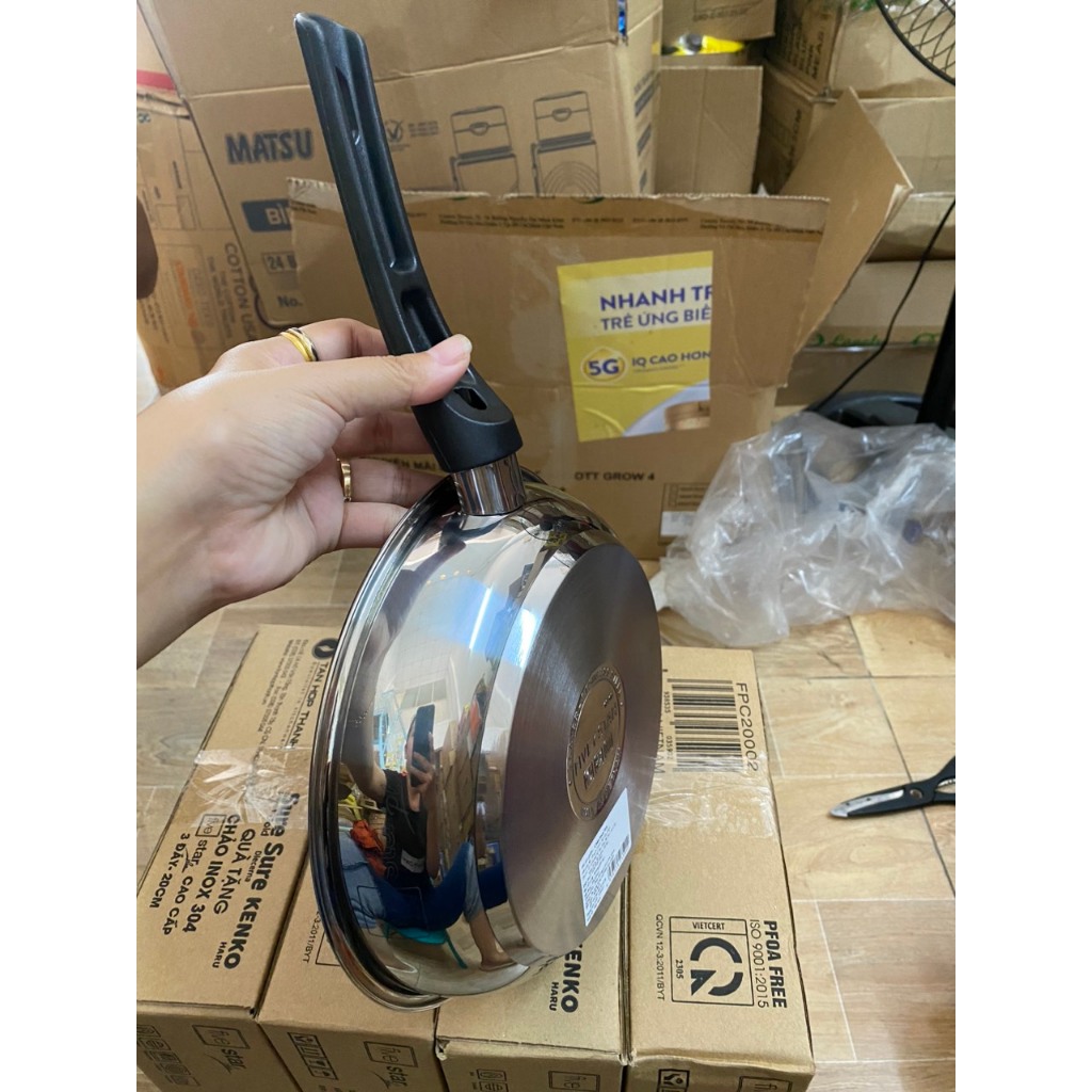 CHẢO INOX 304 FIVESTAR 20CM QUÀ TẶNG SỮA VINAMILK