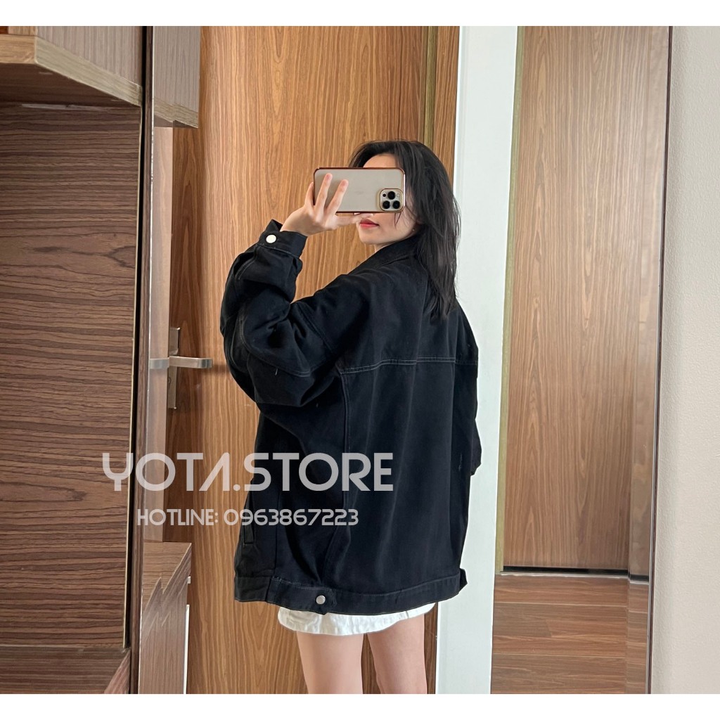 Áo khoác jeans trơn - G035