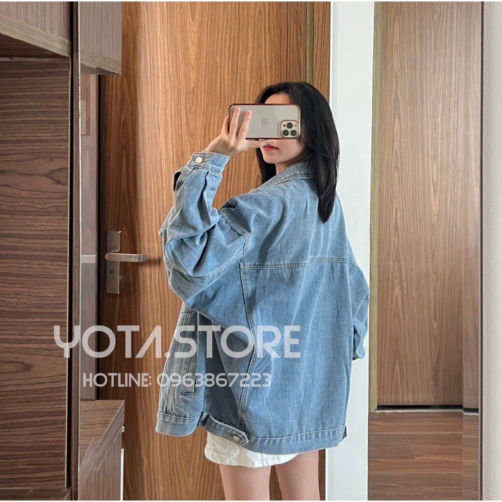 Áo khoác jeans trơn - G035