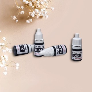 Mực dấu Flash màu Đen - Mực dùng cho con dấu flash Đóng lên giấy