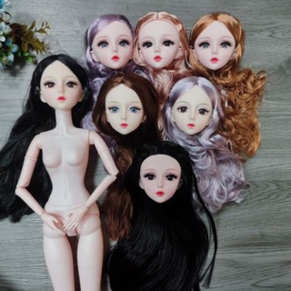 Búp bê BJD 1/3,búp bê công chúa cao 60cm 18 khớp khuôn mặt xinh đẹp, tặng vòng cổ