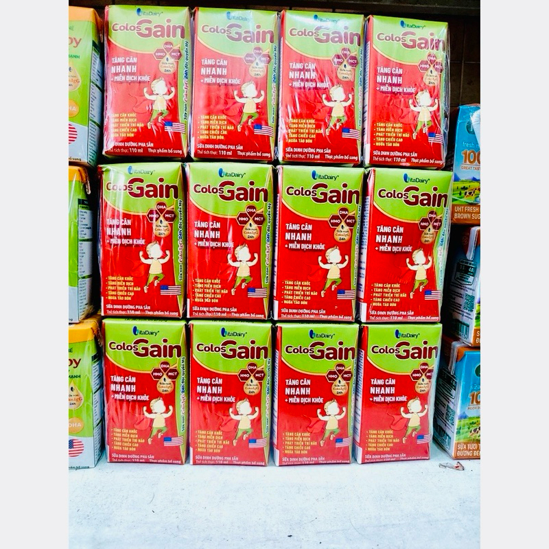 Thùng Sữa Colosgain Colos Gain Pha Sẵn 110ml