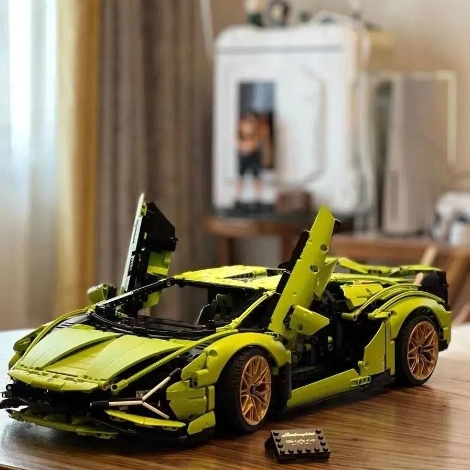 🔥Size 35cm - 1:14 Oto Lamborghini điều khiển từ xa xe thể thao trang trí cyberpunk các khối xây dựng lắp ráp siêu chạy đ