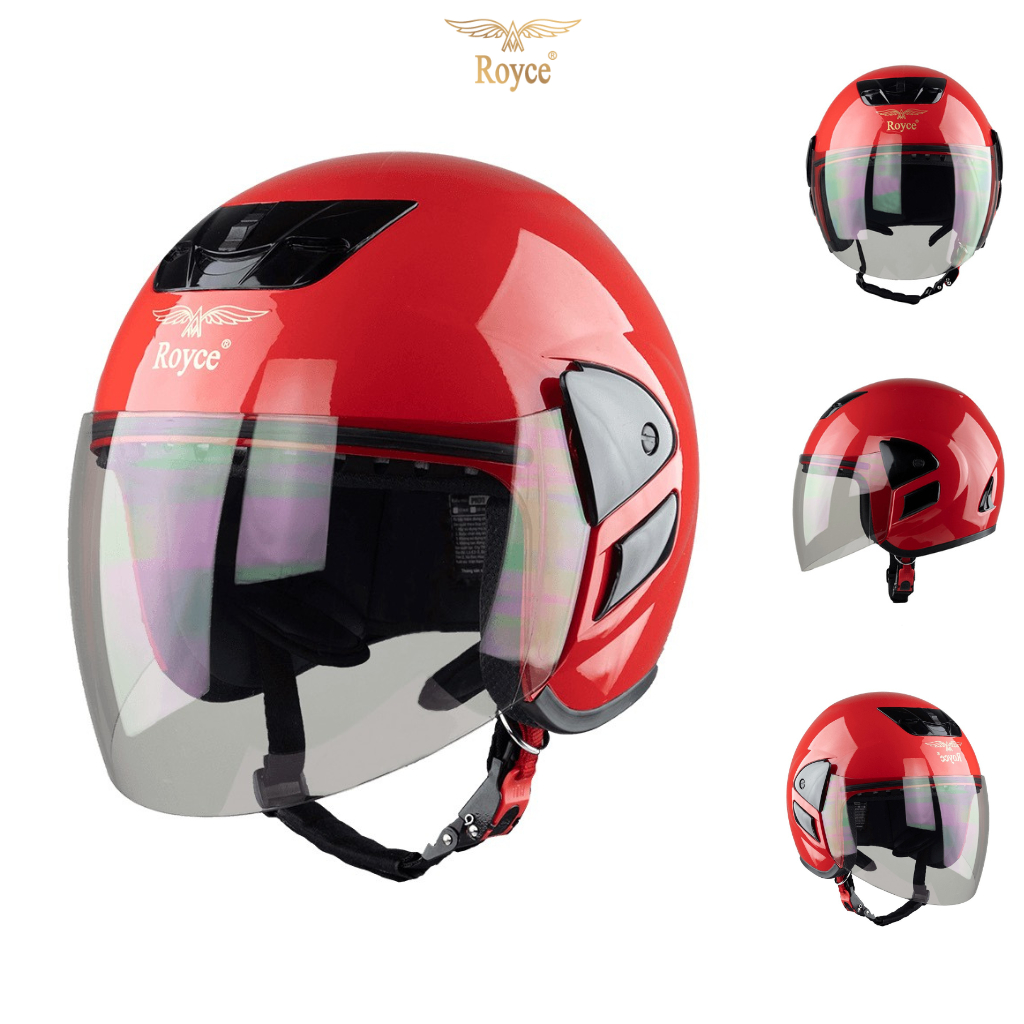 Mũ Bảo Hiểm Trùm 3/4 Đầu Cao Cấp - Royal M01 - Royce XH09 - Vòng đầu 57-59cm