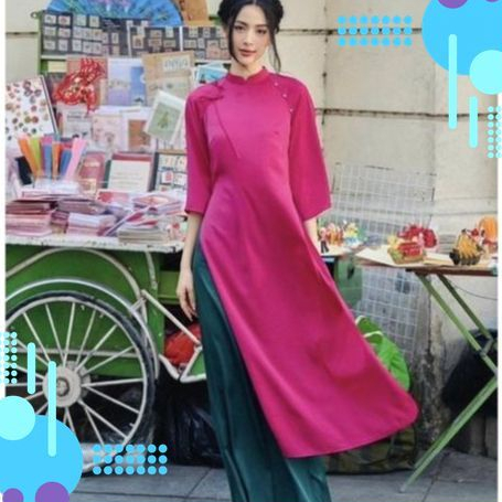 Set Áo Dài Xuông Dáng Xưa Đính Nơ Vai Cách Điệu_XUONGNO giá xưởng 50%