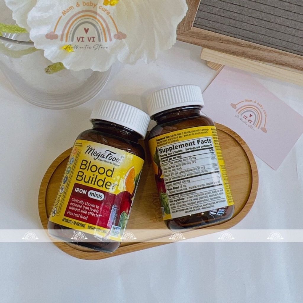 Viên sắt thuần chay Iron Megafood hộp 60 viên