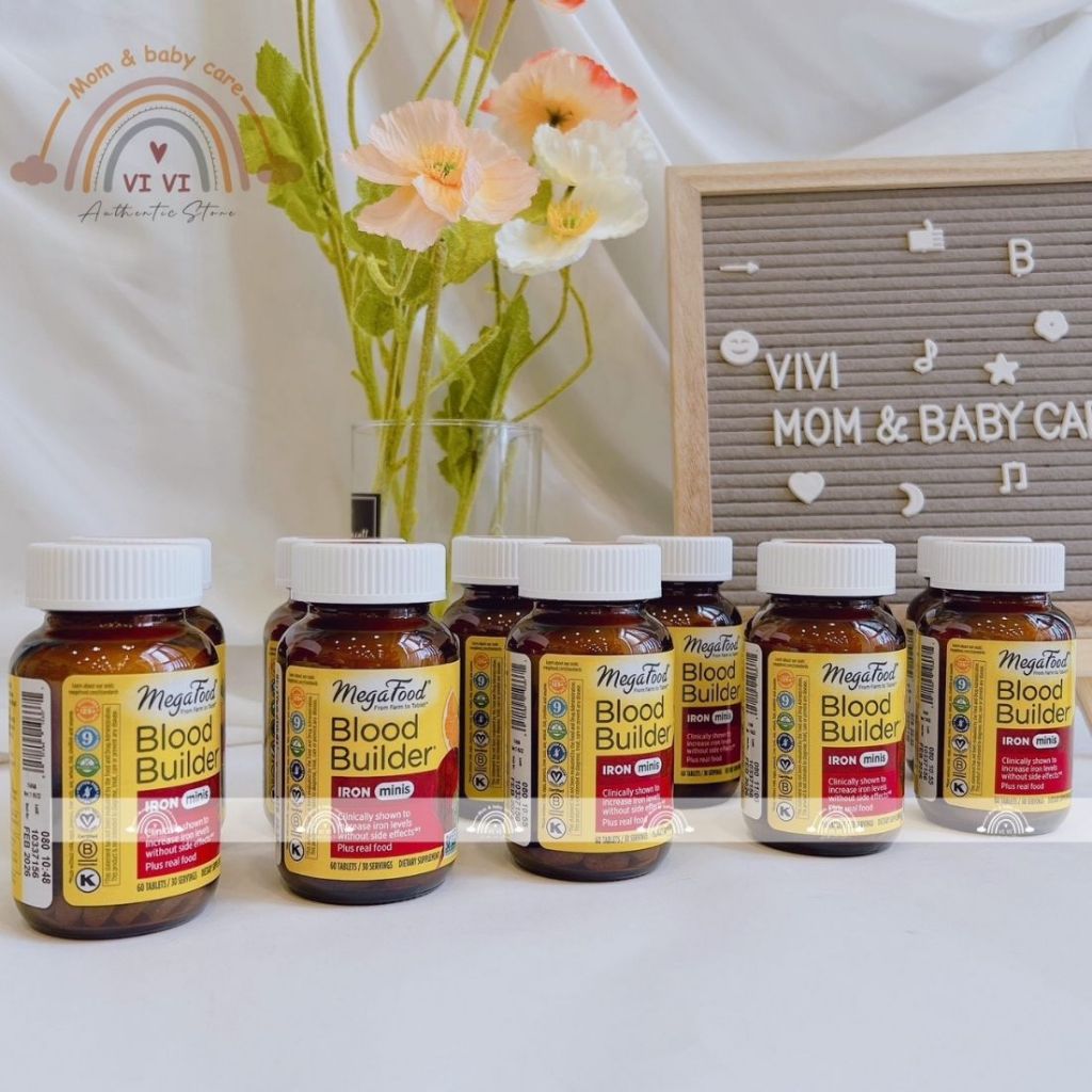 Viên sắt thuần chay Iron Megafood hộp 60 viên