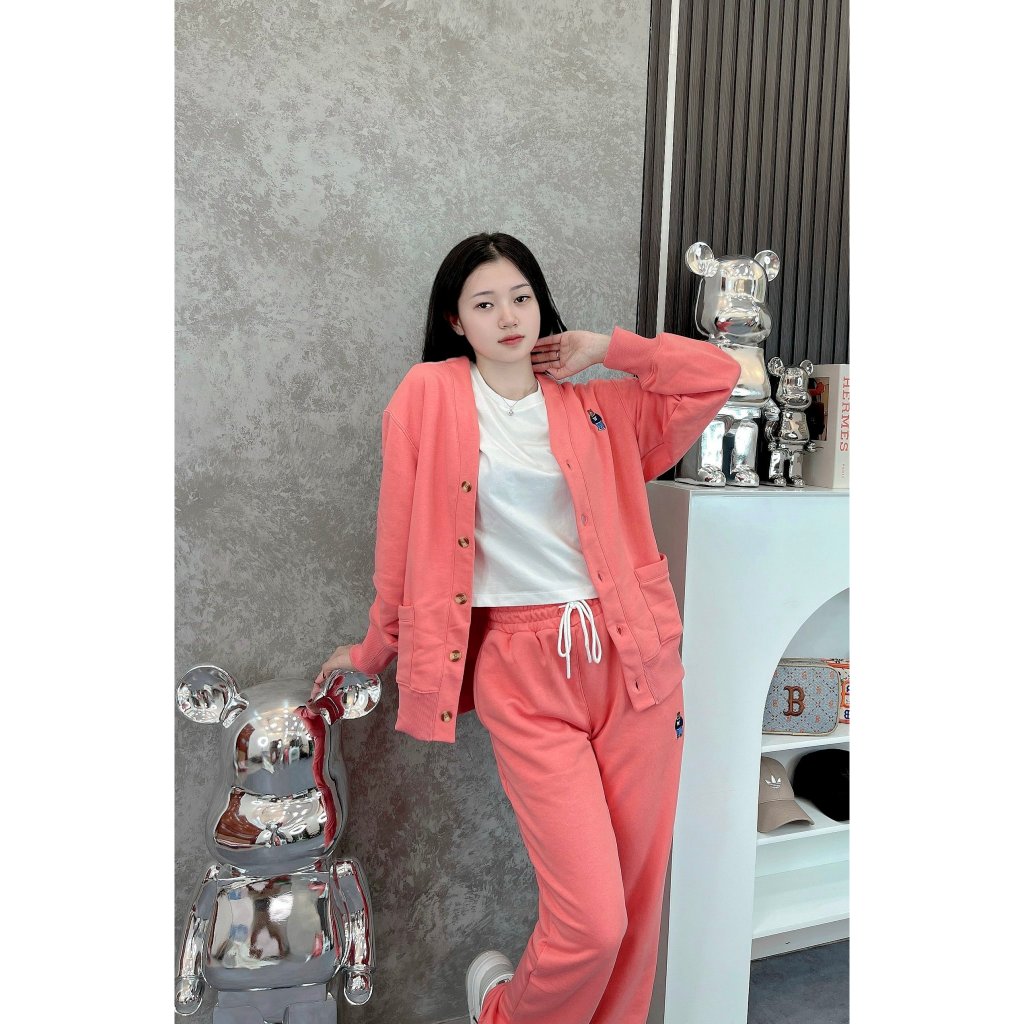 SET BỘ NỈ CARDIGAN GẤU WHOAU STEVE BEAR