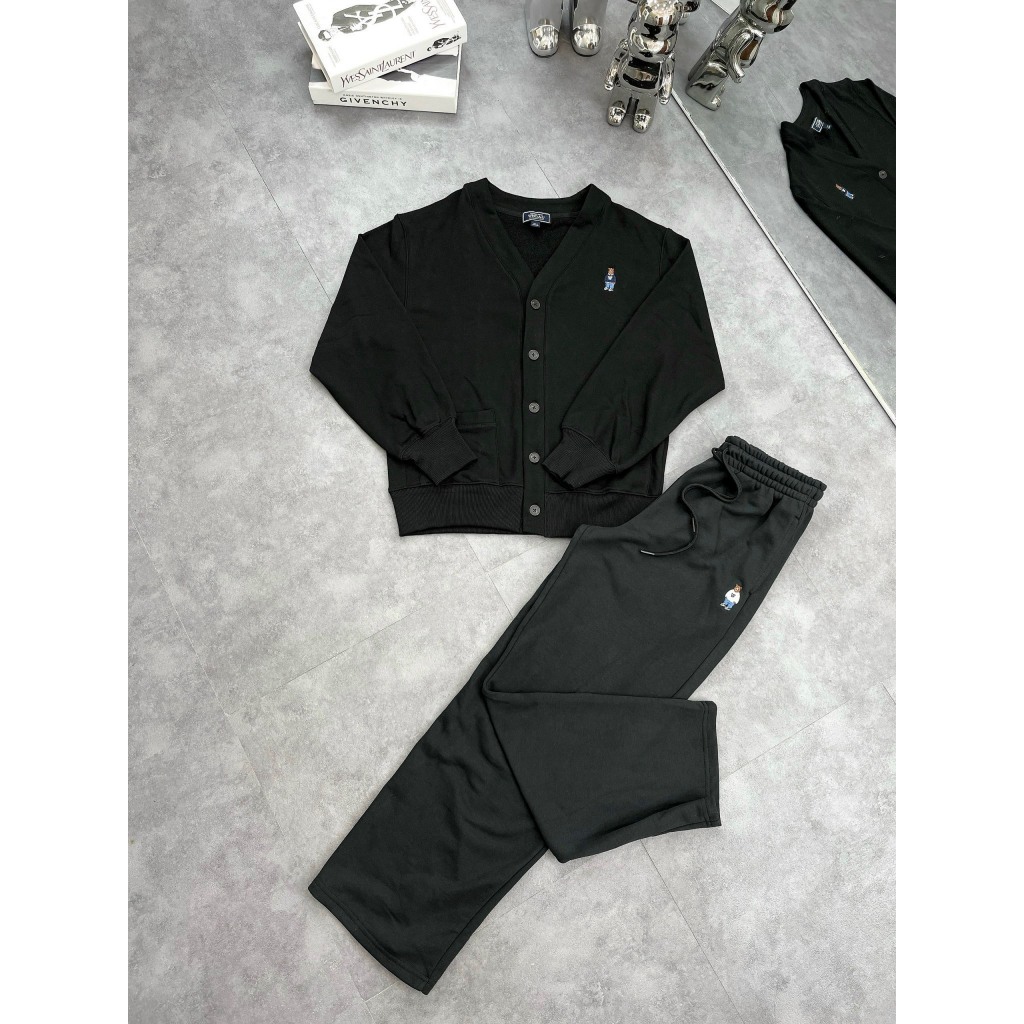 SET BỘ NỈ CARDIGAN GẤU WHOAU STEVE BEAR