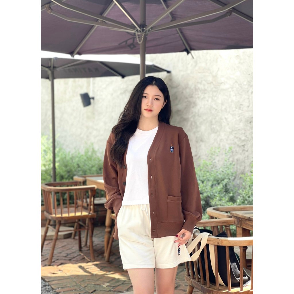 SET BỘ NỈ CARDIGAN GẤU WHOAU STEVE BEAR