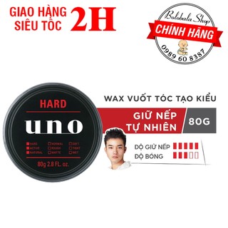 Sáp vuốt tóc Tạo kiểu Giữ nếp tự nhiên UNO Hybrid Hard 80g