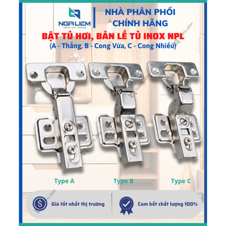 Bật tủ hơi, bản lề tủ inox có giảm chấn npl - hàng chính hãng