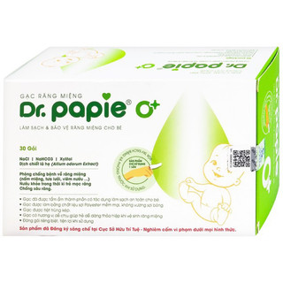 Gạc Rơ Lưỡi Dr Papie (30 Gói)