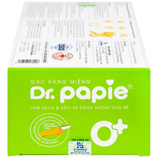 Gạc Rơ Lưỡi Dr Papie (30 Gói)