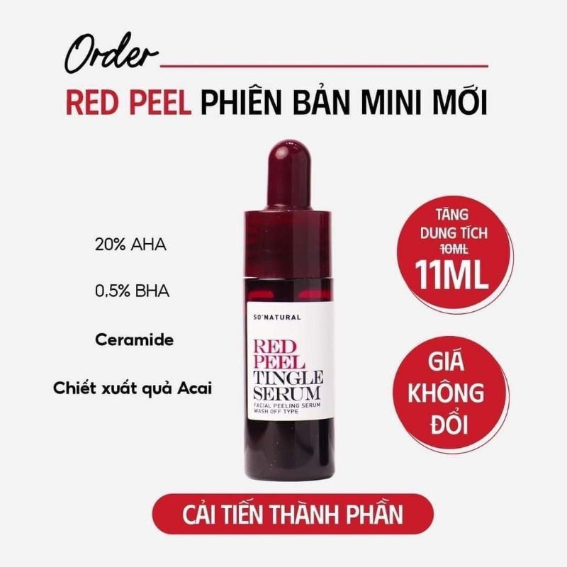 Tinh chất red peel tingle serum 10ml