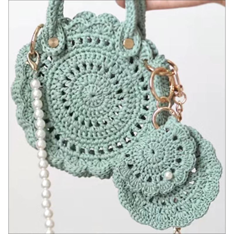 Sợi MianCao- Sợi cỏ đan móc mũ, túi xách