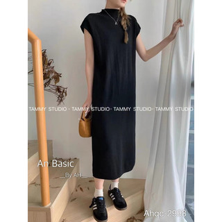 VÁY LEN SUÔNG TAY HẾN CỔ CAO BASIC QCCC
