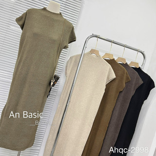 VÁY LEN SUÔNG TAY HẾN CỔ CAO BASIC QCCC