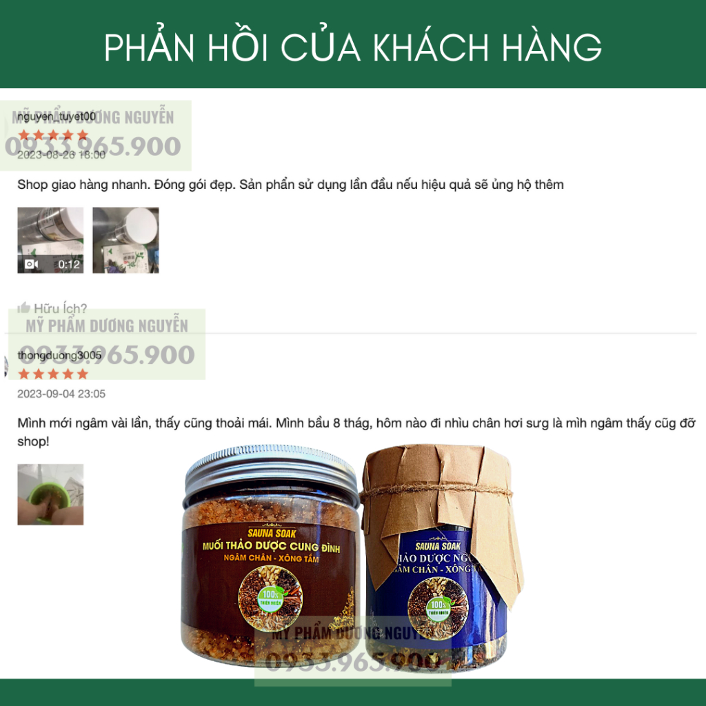 Muối Ngâm Chân Thảo Dược Giảm Nhức Mỏi Sưng Tê Chân Giúp Ngon Giấc 500g