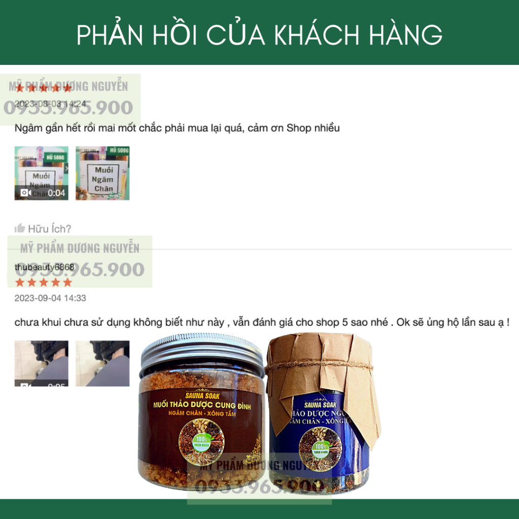 Muối Ngâm Chân Thảo Dược Giảm Nhức Mỏi Sưng Tê Chân Giúp Ngon Giấc 500g