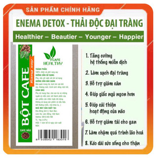 CÀ PHÊ HỮU CƠ THẢI ĐỘC ĐẠI TRÀNG ( Bột Cf Nâu ), HỘP 1KG