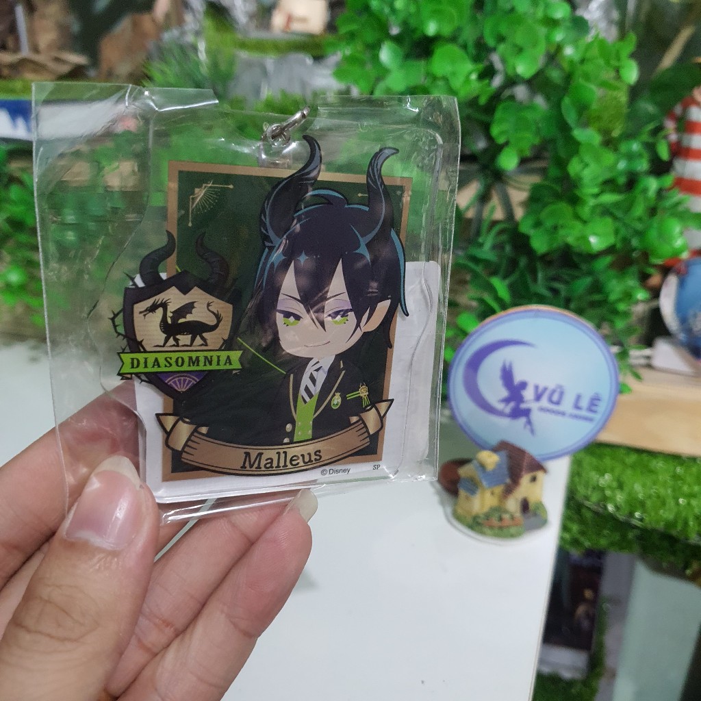 Phụ kiện Twisted Wonderland chính hãng Nhật Bản, Goods anime: móc khóa, Acrylic standee, túi nhựa Disney Japan