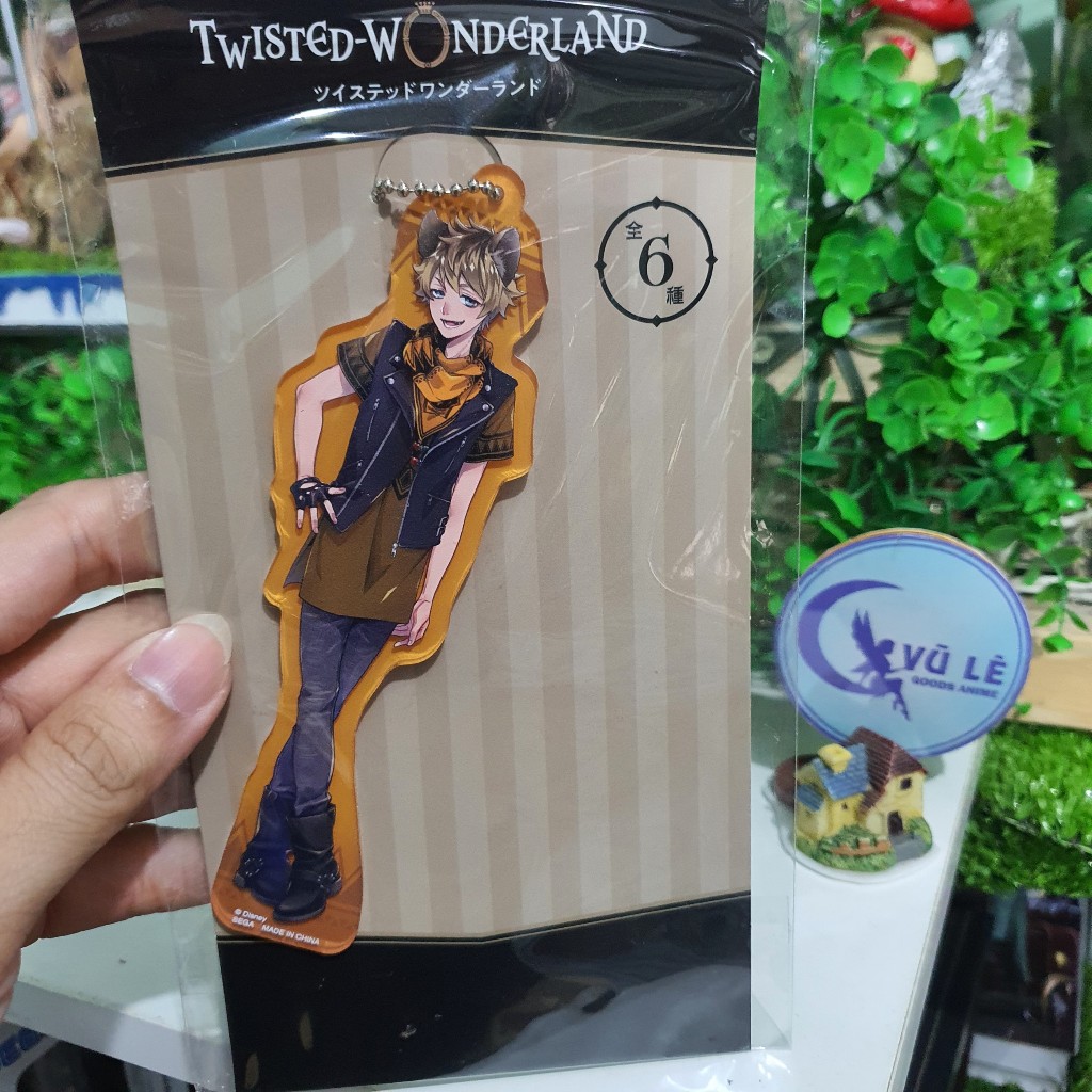 Phụ kiện Twisted Wonderland chính hãng Nhật Bản, Goods anime: móc khóa, Acrylic standee, túi nhựa Disney Japan